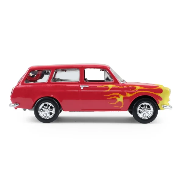 Manufacturer_Greenlight Collectibles Cars & Suvs<1/64 1963 Volkswagen Type 3 Panel Van, Flames, Club Vee-Dub Series 21