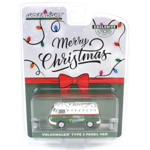 Manufacturer_Greenlight Collectibles Cars & Suvs<1/64 Volkswagen Type 2 Panel Van, Christmas 2024, Hobby Exclusive