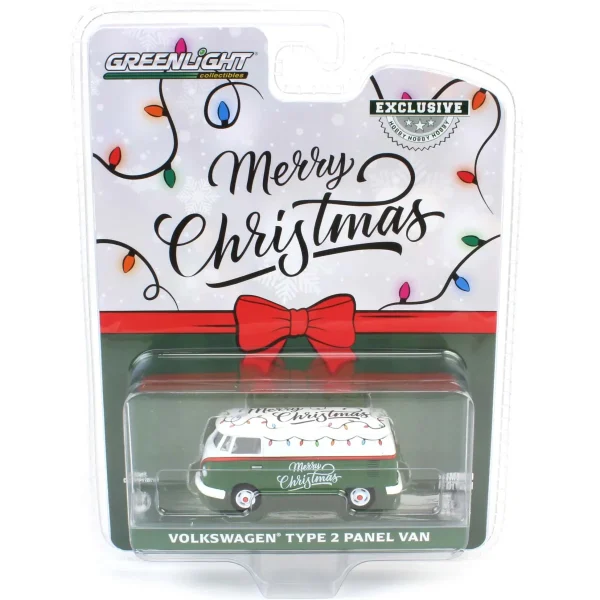 Manufacturer_Greenlight Collectibles Cars & Suvs<1/64 Volkswagen Type 2 Panel Van, Christmas 2024, Hobby Exclusive