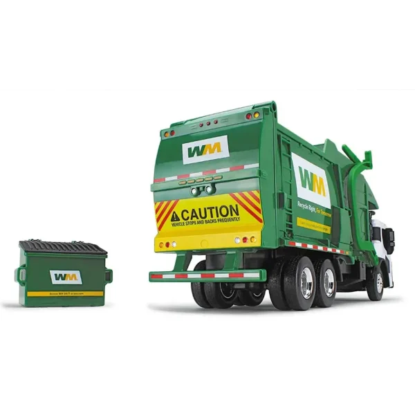 Manufacturer_First Gear, Inc. Tow & Straight Trucks<1/25 Waste Management Mack LR Refuse Truck w/ Lights & Sounds, McNeilus Meridian Front Loader & Bin
