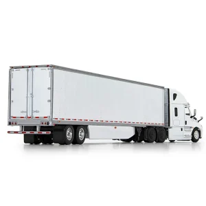 Manufacturer_DCP by First Gear Box Trucks & Trailers<1/64 White 2018 Freightliner Cascadia Sleeper & Utility Trailer w/ Skirts, DCP by First Gear