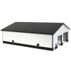 Outback Toys Wooden Barns & Large Accessories<1/64 White & Black 2 Door 60ft x 80ft Wooden Tractor or Truck Shop