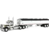 Manufacturer_DCP by First Gear Agricultural Trucks<1/64 White & Black Peterbilt 379 Day Cab with White Wilson Pacesetter Grain Trailer, DCP by First Gear