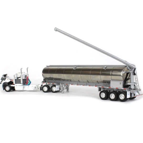 Manufacturer_DCP by First Gear Tanker Trucks<1/64 White & Gray Kenworth W900L Day Cab with Walinga Bulk Feed Tank Trailer, DCP by First Gear