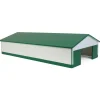 Outback Toys Wooden Barns & Large Accessories<1/64 White & Green 1 Door 60ft x 120ft Wooden Tractor or Truck Shop