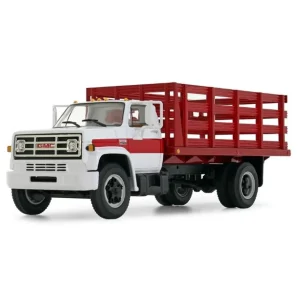 Manufacturer_DCP by First Gear Tow & Straight Trucks<1/64 White & Red 1970s GMC 6500 Stake Truck, DCP by First Gear