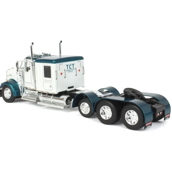 Manufacturer_DCP by First Gear Tanker Trucks<1/64 White & Teal Kenworth W900L w/ Chrome Polar Tandem-Axle Deep Drop Tank Trailer, DCP by First Gear
