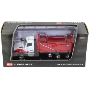 Manufacturer_DCP by First Gear Dump Trucks<1/64 White & Viper Red Kenworth T880 Rogue Dump, DCP by First Gear