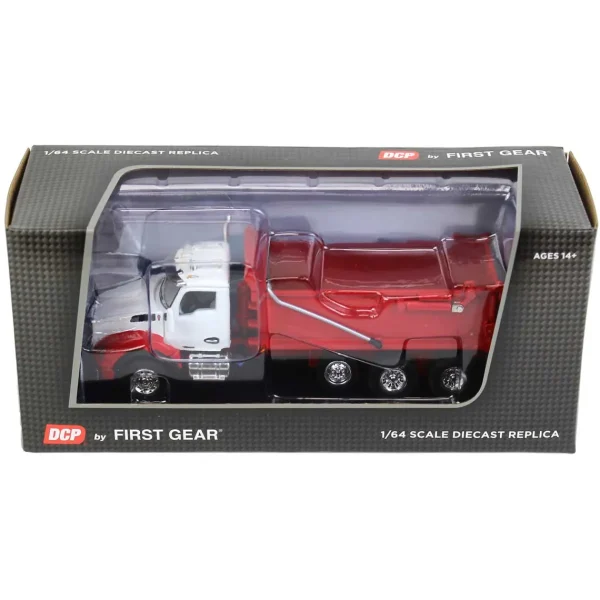 Manufacturer_DCP by First Gear Dump Trucks<1/64 White & Viper Red Kenworth T880 Rogue Dump, DCP by First Gear