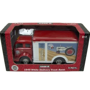Manufacturer_ERTL Airplanes & Banks<1/25 1949 White Delivery Truck Bank #209 "1st in the Field" White Demo Farmall Scene