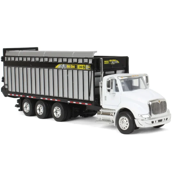 Manufacturer_SpecCast Agricultural Trucks<1/64 White International 8600 with H&S Big Dog 1226 Forage Box