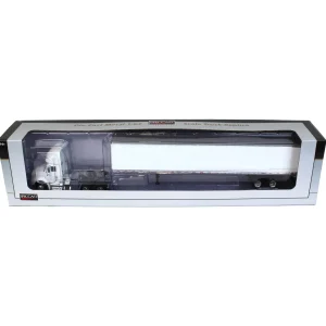 Manufacturer_SpecCast Box Trucks & Trailers<1/64 White International 8600 with Trailer with Single Rear Door
