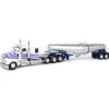 Manufacturer_DCP by First Gear Tanker Trucks<1/64 White Kenworth W900L with Polar Deep Drop Trailer, Owner Operator, DCP by First Gear