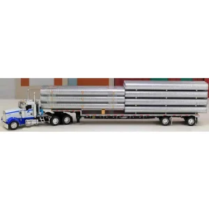 Manufacturer_DCP by First Gear Lowboys & Flatbeds<1/64 White Kenworth W900L with Stepdeck Load, Pacific Corrugated, 2005 NTT&C Show