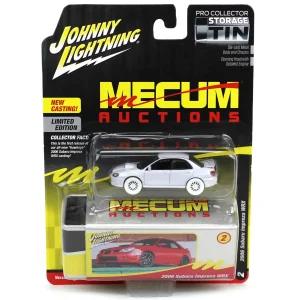 Manufacturer_Johnny Lightning Cars & Suvs<White Lightning Chase ~ 1/64 2006 Subaru Impreza WRX, White, Mecum Auctions, Johnny Lightning Collector Tin Series 15
