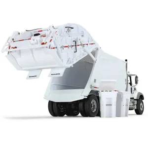 Manufacturer_First Gear, Inc. Tow & Straight Trucks<1/34 White Mack Granite MP w/ McNeilus Rear Load Refuse Truck & Trash Cans