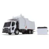 Manufacturer_First Gear, Inc. Tow & Straight Trucks<1/25 White Mack LR Garbage Truck w/ McNeilus Meridian Loader & Dumpster (Includes Lights & Sounds!)