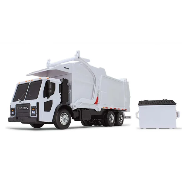 Manufacturer_First Gear, Inc. Tow & Straight Trucks<1/25 White Mack LR Garbage Truck w/ McNeilus Meridian Loader & Dumpster (Includes Lights & Sounds!)