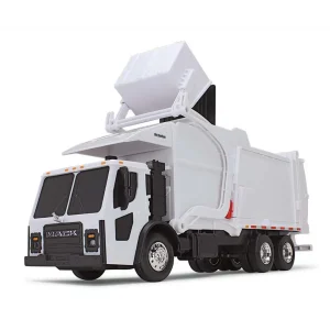 Manufacturer_First Gear, Inc. Tow & Straight Trucks<1/25 White Mack LR Garbage Truck w/ McNeilus Meridian Loader & Dumpster (Includes Lights & Sounds!)
