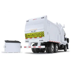 Manufacturer_First Gear, Inc. Tow & Straight Trucks<1/25 White Mack LR Garbage Truck w/ McNeilus Meridian Loader & Dumpster (Includes Lights & Sounds!)