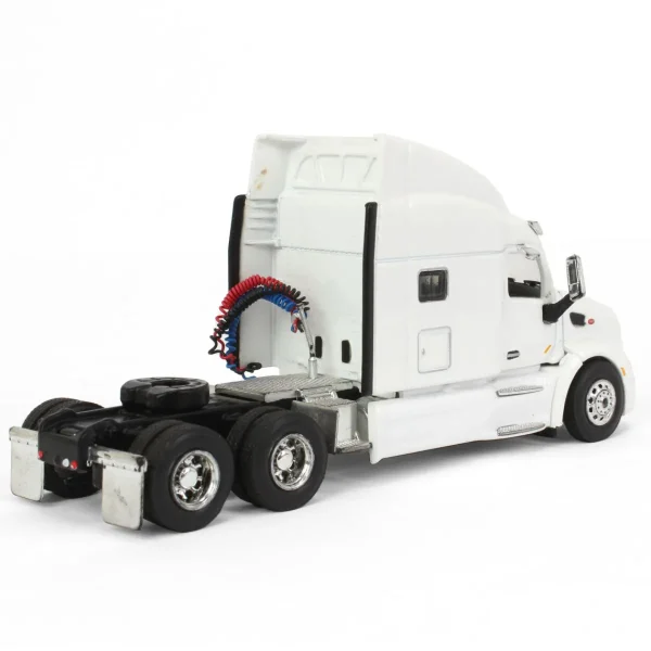 Manufacturer_SpecCast Box Trucks & Trailers<1/64 White Peterbilt 579 Sleeper & White Trailer w/ Single Rear Door by SpecCast