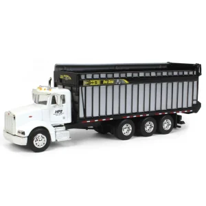 Manufacturer_SpecCast Agricultural Trucks<1/64 White Peterbilt 385 with H&S Big Dog 1226 Forage Box, Exclusive HFE Edition