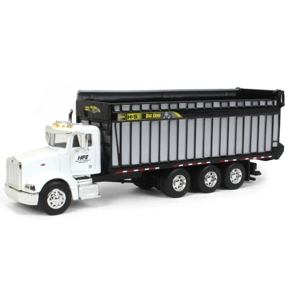 Manufacturer_SpecCast Agricultural Trucks<1/64 White Peterbilt 385 with H&S Big Dog 1226 Forage Box, Exclusive HFE Edition