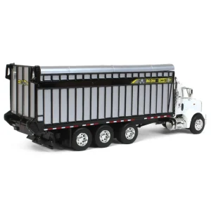 Manufacturer_SpecCast Agricultural Trucks<1/64 White Peterbilt 385 with H&S Big Dog 1226 Forage Box, Exclusive HFE Edition