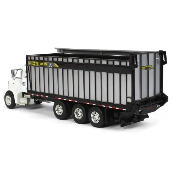 Manufacturer_SpecCast Agricultural Trucks<1/64 White Peterbilt 385 with H&S Big Dog 1226 Forage Box, Exclusive HFE Edition