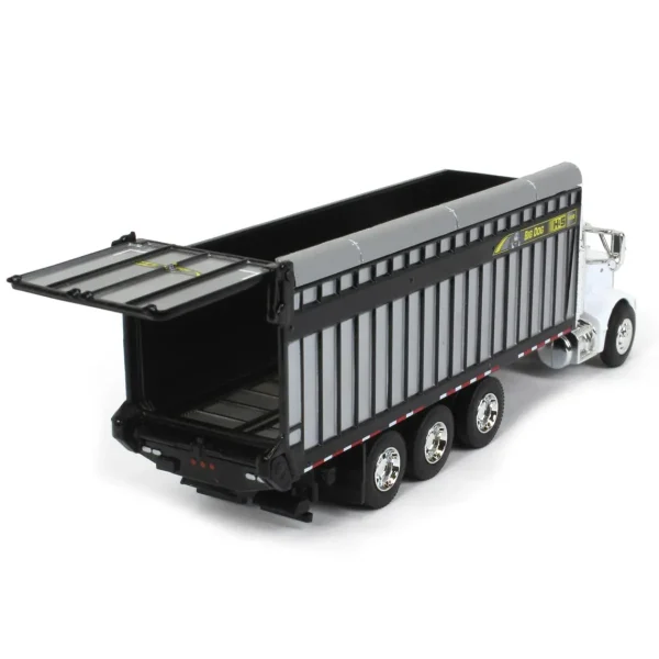 Manufacturer_SpecCast Agricultural Trucks<1/64 White Peterbilt 385 with H&S Big Dog 1226 Forage Box, Exclusive HFE Edition