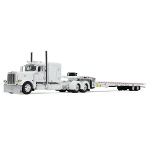Manufacturer_DCP by First Gear Lowboys & Flatbeds<1/64 White Peterbilt 389 with Landoll 440B-50CA Traveling Axle Trailer, DCP by First Gear