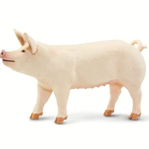 Outback Toys Play Animals & Accessories<White Pig by Safari Ltd