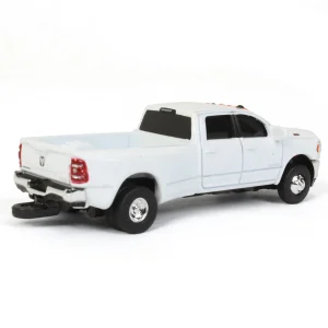 Manufacturer_ERTL Pickup Trucks<1/64 White RAM 3500 Die-cast Dually Pickup, ERTL Collect N Play
