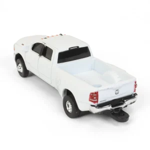 Manufacturer_ERTL Pickup Trucks<1/64 White RAM 3500 Die-cast Dually Pickup, ERTL Collect N Play