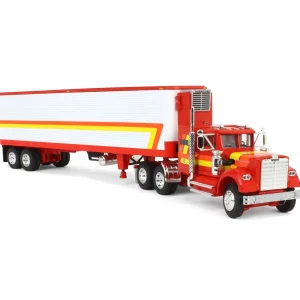 Manufacturer_DCP by First Gear Box Trucks & Trailers<1/64 White Western Star 4900 with Vintage Reefer Trailer, DCP by First Gear