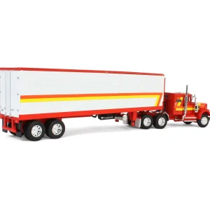 Manufacturer_DCP by First Gear Box Trucks & Trailers<1/64 White Western Star 4900 with Vintage Reefer Trailer, DCP by First Gear