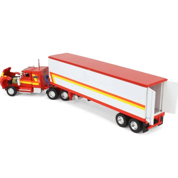 Manufacturer_DCP by First Gear Box Trucks & Trailers<1/64 White Western Star 4900 with Vintage Reefer Trailer, DCP by First Gear