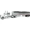 Manufacturer_DCP by First Gear Agricultural Trucks<1/64 White/Chrome Peterbilt 359 60in Vintage Sleeper w/ Wilson High Side Grain Trailer, DCP by First Gear