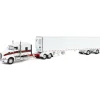 Manufacturer_DCP by First Gear Box Trucks & Trailers | Lowboys & Flatbeds<1/64 White/Red Kenworth T660 with Spread Axle Reefer Trailer, DCP by First Gear