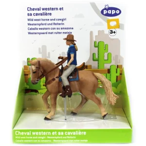 Outback Toys Play Animals & Accessories<Wild West Horse and Cow Girl by Papo