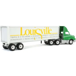 Manufacturer_WINROSS Box Trucks & Trailers<1/64 Winross 1991 Louisville Green Semi with Horse Farm Box Trailer