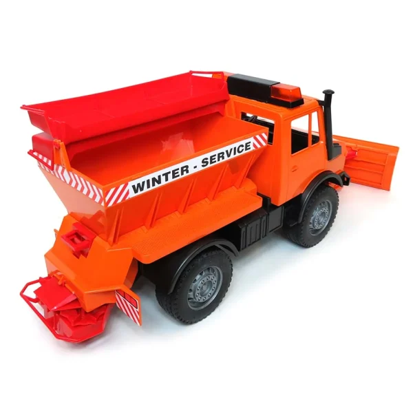 Manufacturer_Bruder Toys Dump Trucks<1/16 Winter/Service Spreader Truck with Snow Blade by Bruder
