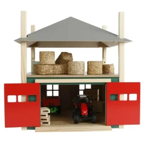 Outback Toys Wooden Barns & Large Accessories<1/32 Wooden Hay Barn with Loft and Adjustable Roof by Kids Globe