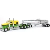 Manufacturer_DCP by First Gear Tanker Trucks<1/64 Yellow & Green Kenworth W900L w/ Silver Chrome Polar Tandem-Axle Deep Drop Tank Trailer, DCP by First Gear