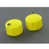 Outback Toys 3D Print & Small Accessories<1/64 Yellow Bulk Fluid Tank w/ Black Lid, 2 Pack, 3D Printed