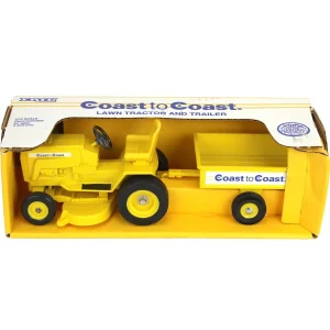 Manufacturer_ERTL Lawn & Garden<1/12 Yellow Coast to Coast Lawn Tractor and Trailer Set