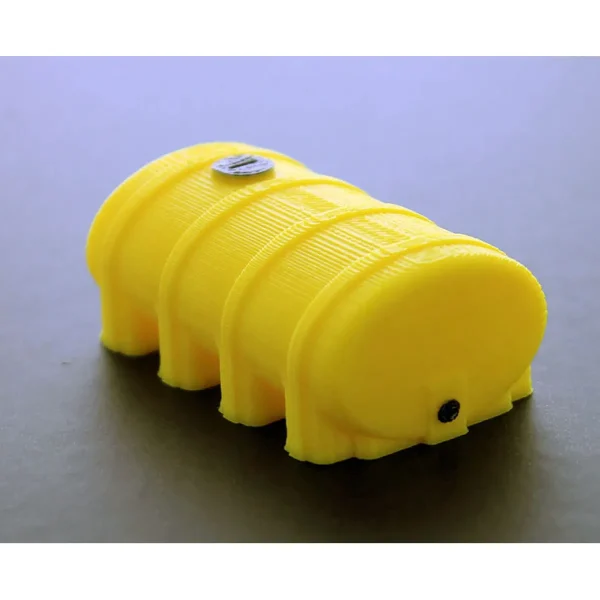 Outback Toys 3D Print & Small Accessories<1/64 Yellow Elliptical Leg Tank, 2in Long, 3D Printed