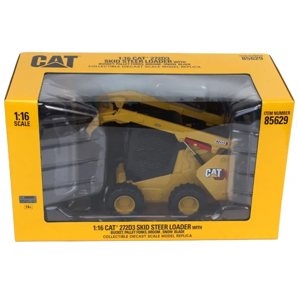 Manufacturer_ERTL Loaders<1/16 Yellow High Detail Caterpillar Wheeled 272D3 Skid Steer Loader, ERTL Exclusive