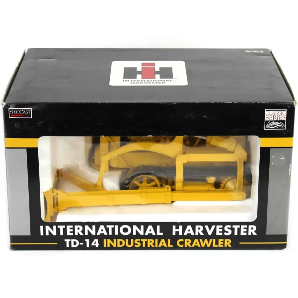 Manufacturer_SpecCast Crawlers & Dozers<1/16 Yellow International Harvester TD-14 Industrial Crawler with Blade & Metal Tracks