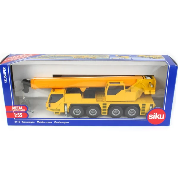 Manufacturer_SIKU Cranes<1/55 Yellow Mobile Crane by SIKU